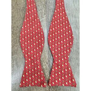 Peter Blair 100% Silk ‘Chick Magnet’ Self Tie Bow Tie Adjustable Red USA Made